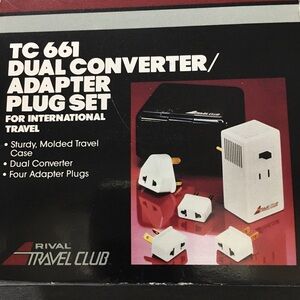 Rival Travel Club Dual Converter Adapter Plug Set